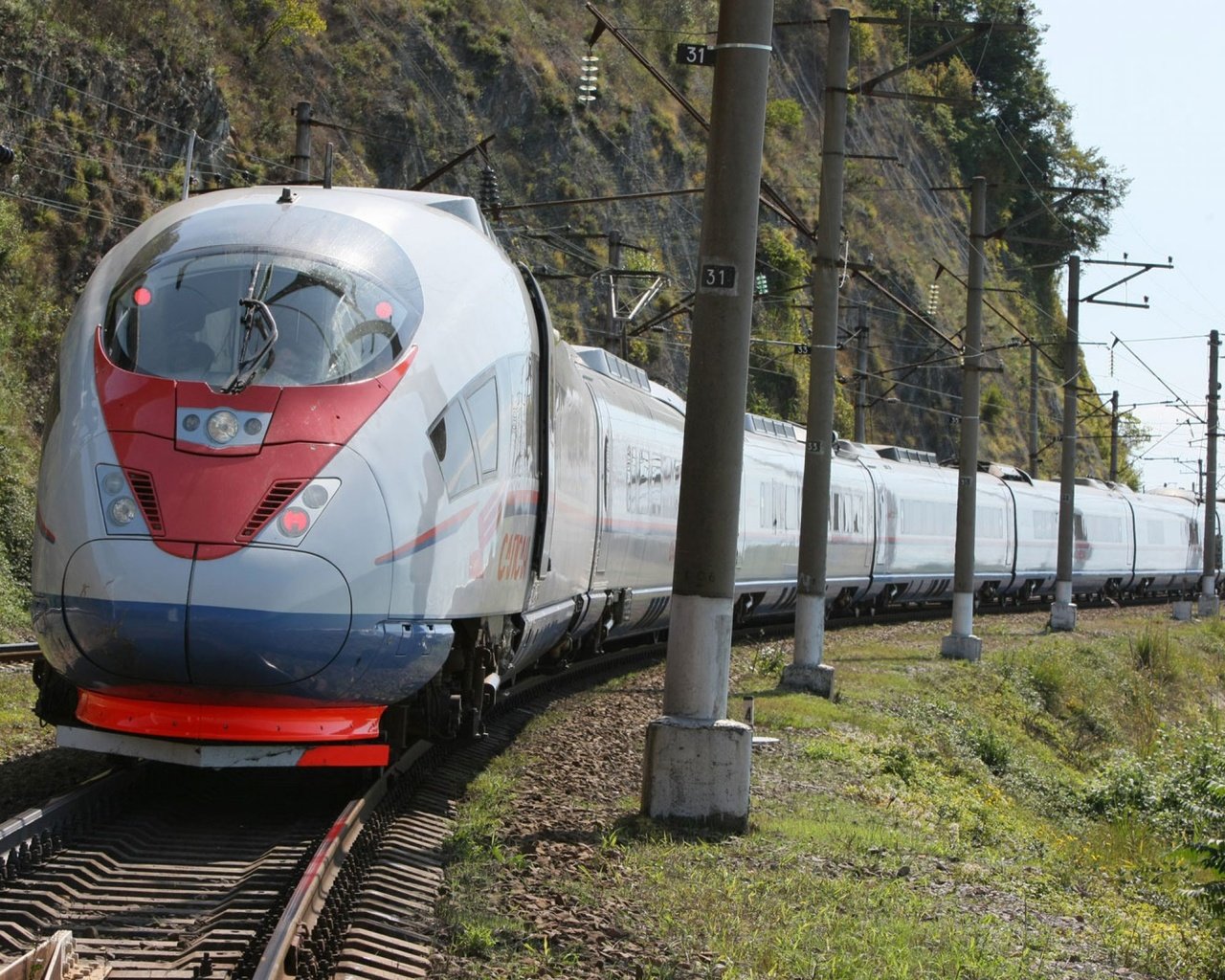 Обои сапсан поезд, sapsan train разрешение 2560x1600 Загрузить