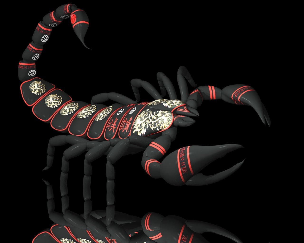 Обои черный скорпион, black scorpion разрешение 1920x1200 Загрузить