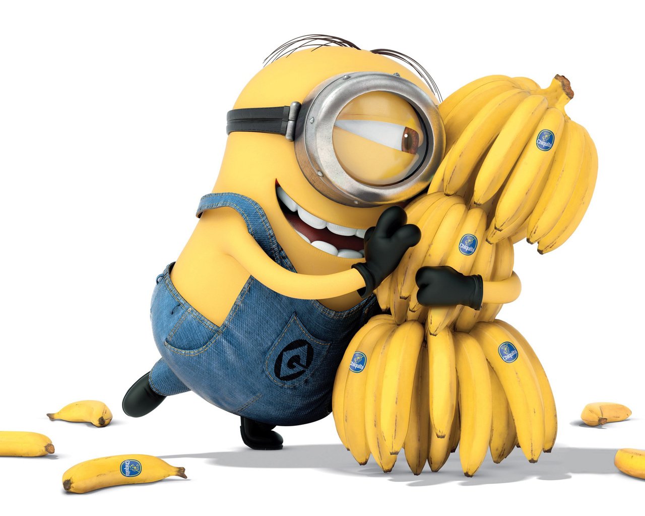 Обои мультфильм, миньоны, радость, белый фон, много, счастье, желтые, бананы, миньон, cartoon, minions, joy, white background, a lot, happiness, yellow, bananas, minion разрешение 2880x1800 Загрузить
