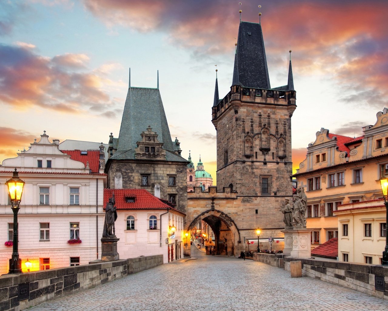 Обои прага, карлов мост, чехия, старый замок, prague, charles bridge, czech republic, the old castle разрешение 2880x1800 Загрузить