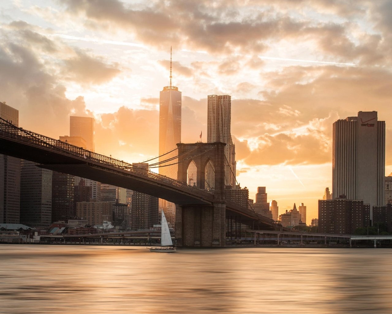 Обои река, закат, мост, город, сша, бруклин, river, sunset, bridge, the city, usa, brooklyn разрешение 2047x1585 Загрузить