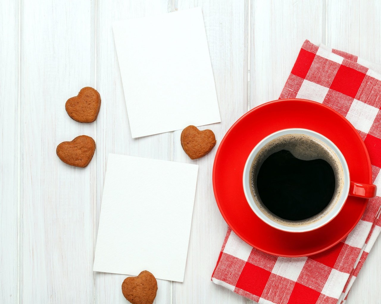 Обои кофе, чашка, сердечки, печенье, день святого валентина, coffee, cup, hearts, cookies, valentine's day разрешение 2560x1706 Загрузить