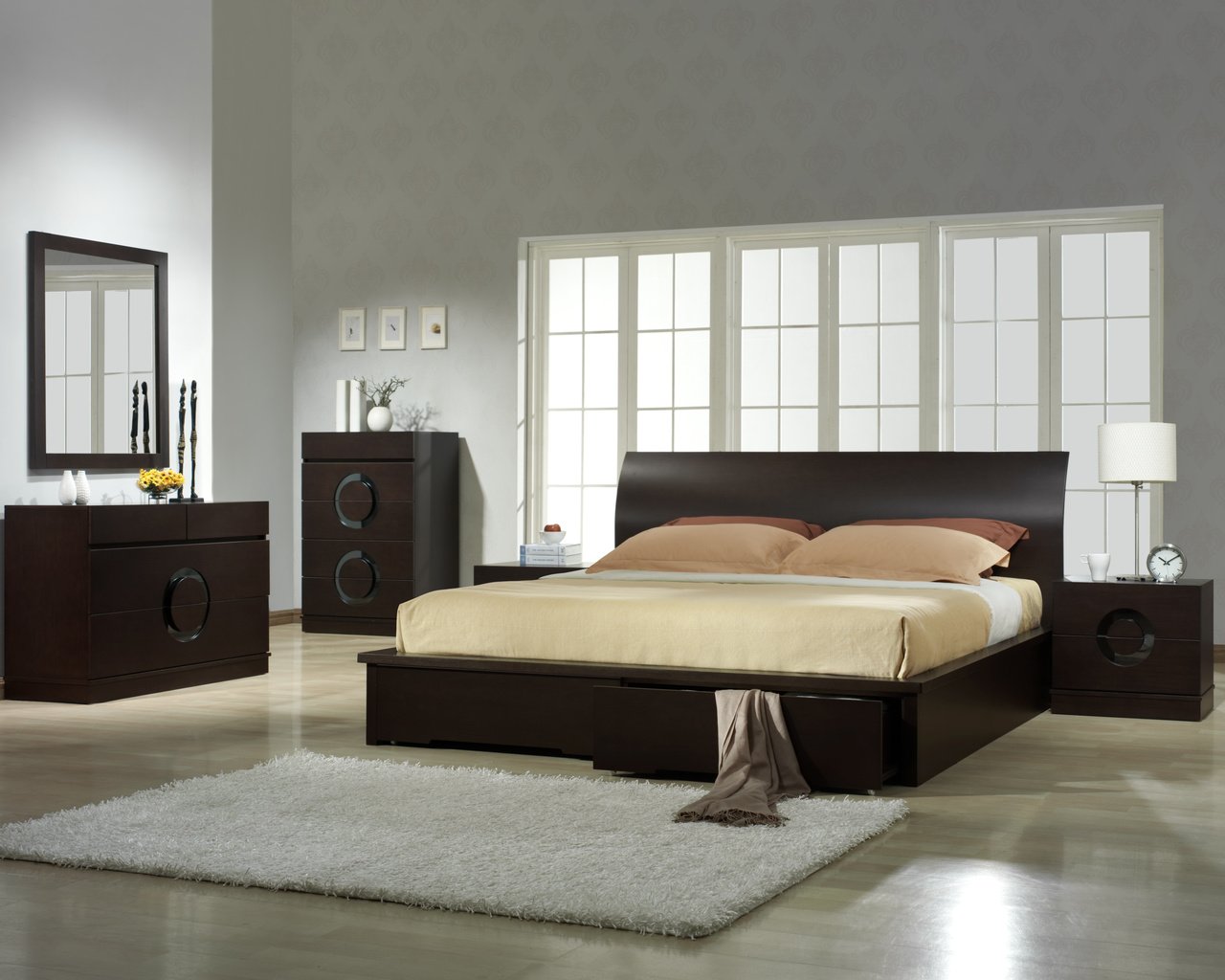 Обои интерьер, кровать, мебель, спальня, interior, bed, furniture, bedroom разрешение 3918x2862 Загрузить