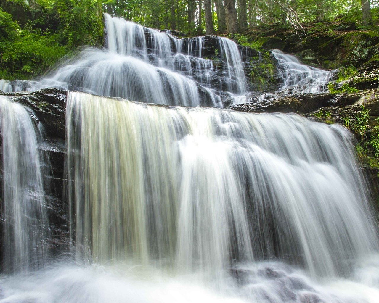 Обои вода, водопад, поток, water, waterfall, stream разрешение 3600x2400 Загрузить