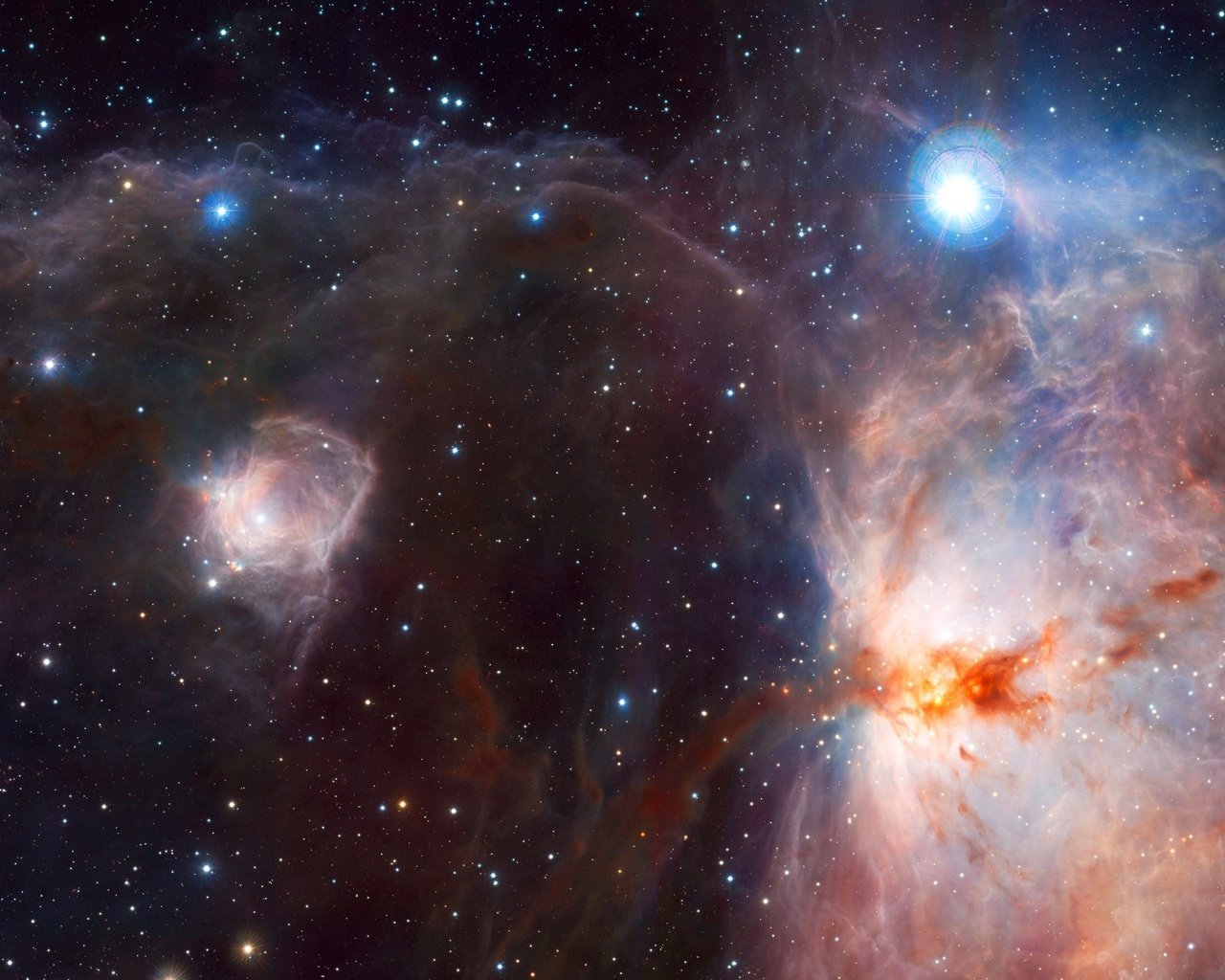 Обои космос, звезды, туманность, орион, space, stars, nebula разрешение 3840x2160 Загрузить
