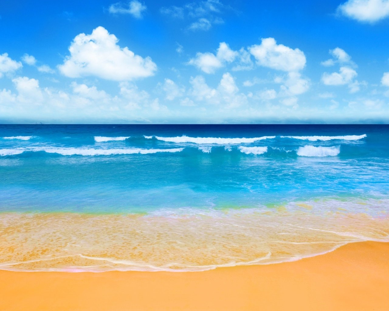 Обои море, пляж, sea, beach разрешение 2560x1440 Загрузить