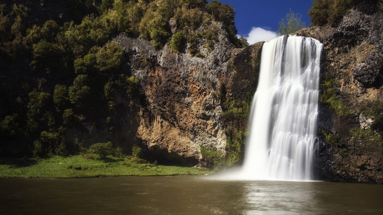 Обои река, скалы, природа, пейзаж, водопад, hunua falls, новая зеландия, водопад хунуа, river, rocks, nature, landscape, waterfall, new zealand разрешение 2560x1600 Загрузить