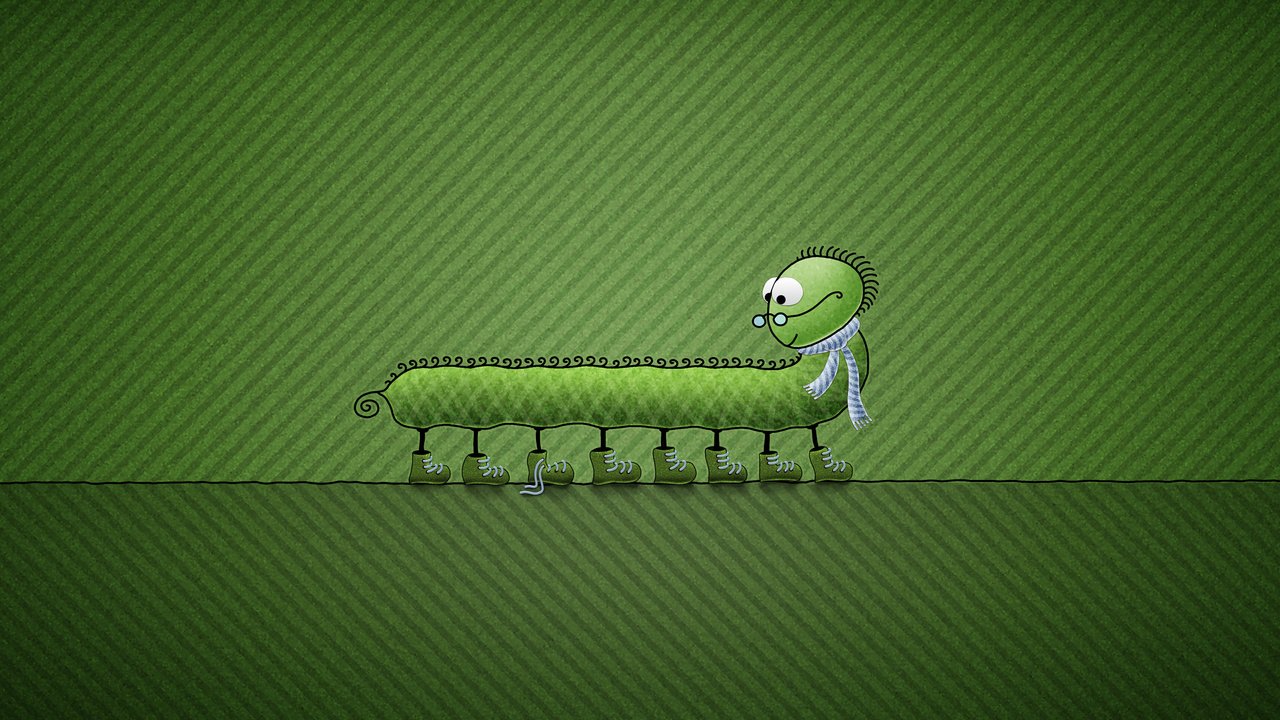 Обои зелёный, сороконожка, шнурок, green, centipede, lace разрешение 2560x1600 Загрузить