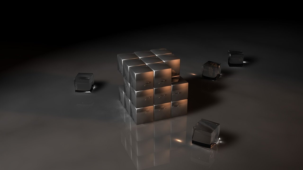Обои кубики, стекло, cubes, glass разрешение 1920x1200 Загрузить