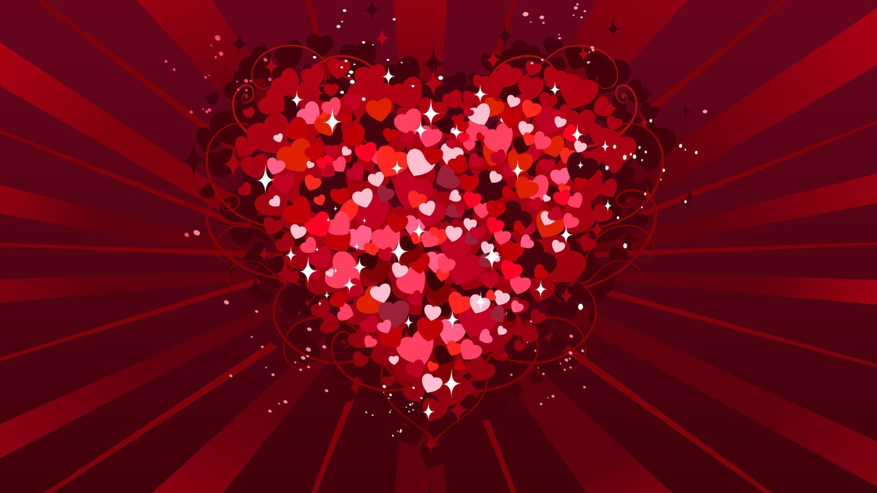 Обои красный, сердце, любовь, день святого валентина, red, heart, love, valentine's day разрешение 1920x1200 Загрузить