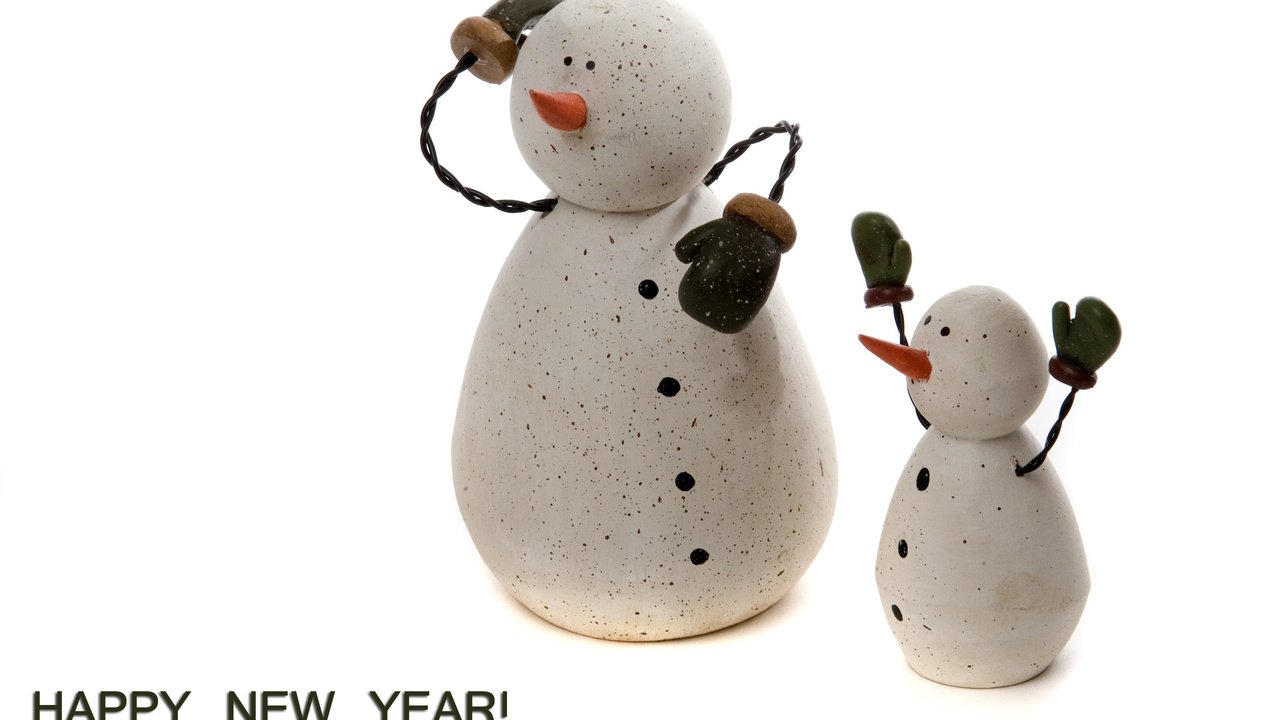 Обои новый год, снеговик, игрушки, new year, snowman, toys разрешение 2560x1600 Загрузить
