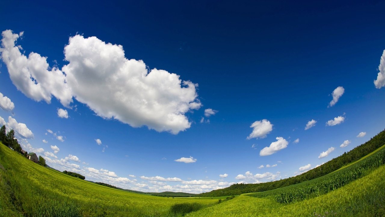Обои небо, облака, пейзаж, горизонт, the sky, clouds, landscape, horizon разрешение 1920x1200 Загрузить