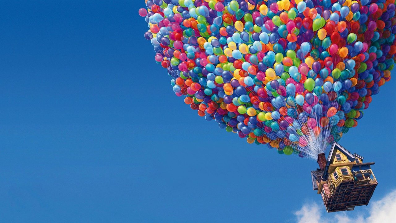 Обои дом, воздушные шары, вверх, вверх мультфильм, house, balloons, up, up cartoon разрешение 1920x1080 Загрузить