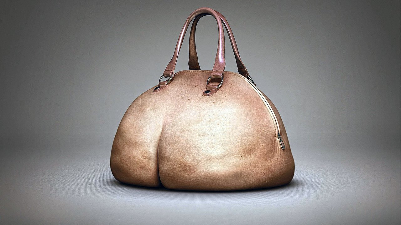 Обои фон, попа, креатив, кожа, сумка, background, ass, creative, leather, bag разрешение 1920x1200 Загрузить