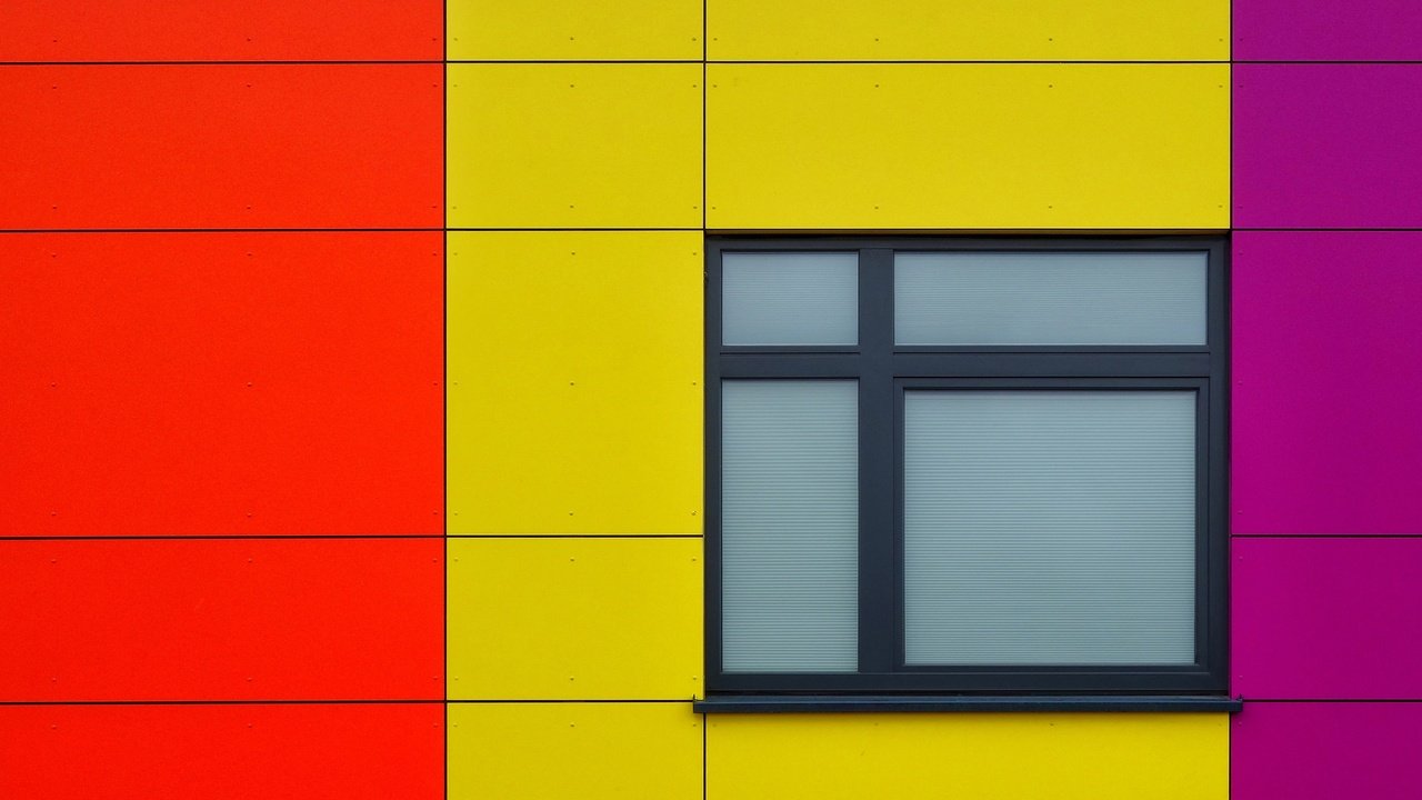 Обои цвета, цвет, дом, окно, панели, color, house, window, panel разрешение 2500x1542 Загрузить