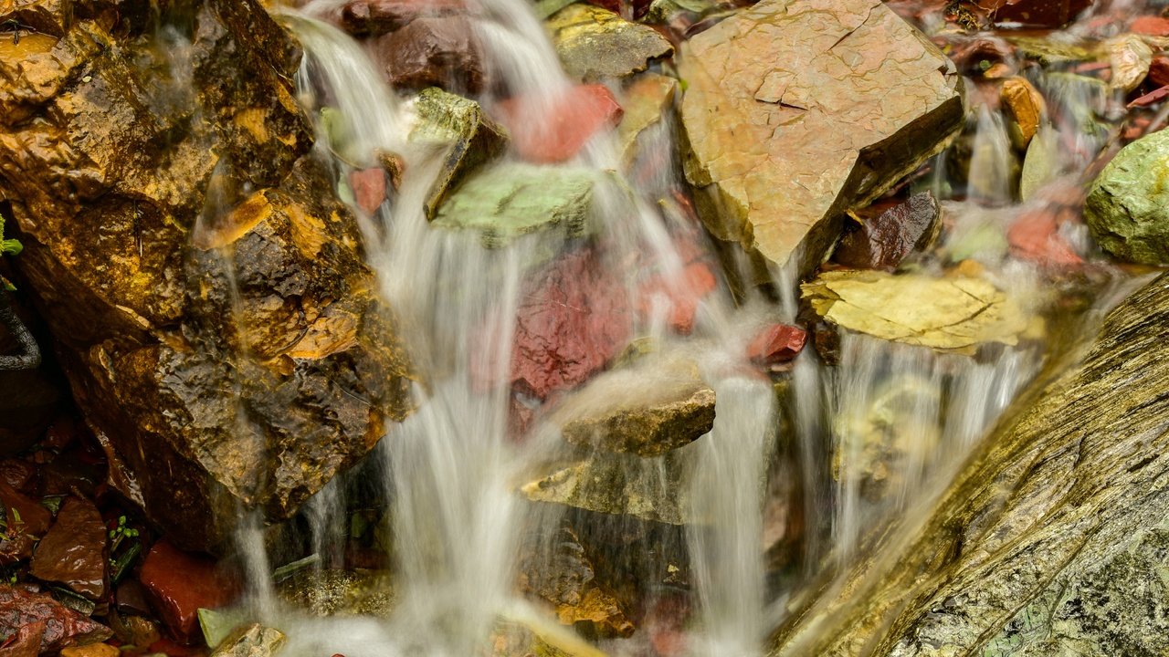 Обои вода, природа, камни, ручей, краски, water, nature, stones, stream, paint разрешение 4912x3264 Загрузить