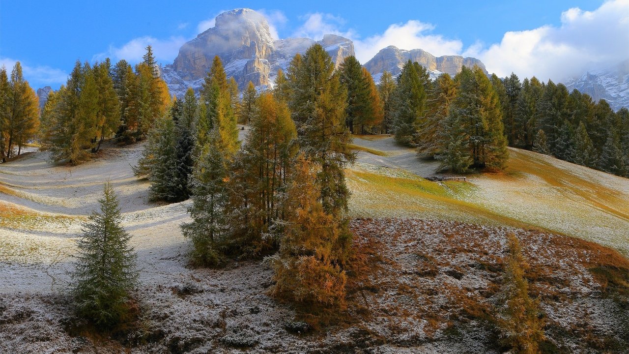 Обои небо, деревья, горы, the sky, trees, mountains разрешение 2048x1306 Загрузить