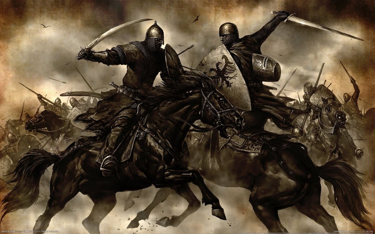 Обои мечи, mount & blade, схватка, рыцари, swords, fight, knights разрешение 1920x1200 Загрузить