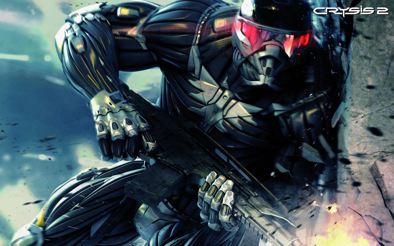 Обои оружие, crysis 2, нанокостюм, боец, weapons, nanosuit, fighter разрешение 1920x1200 Загрузить