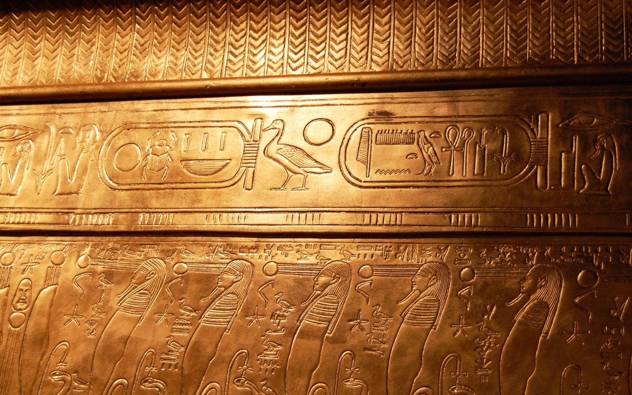 Обои иероглифы, египет, тутанхамон, гробница, characters, egypt, tutankhamun, tomb разрешение 1920x1080 Загрузить