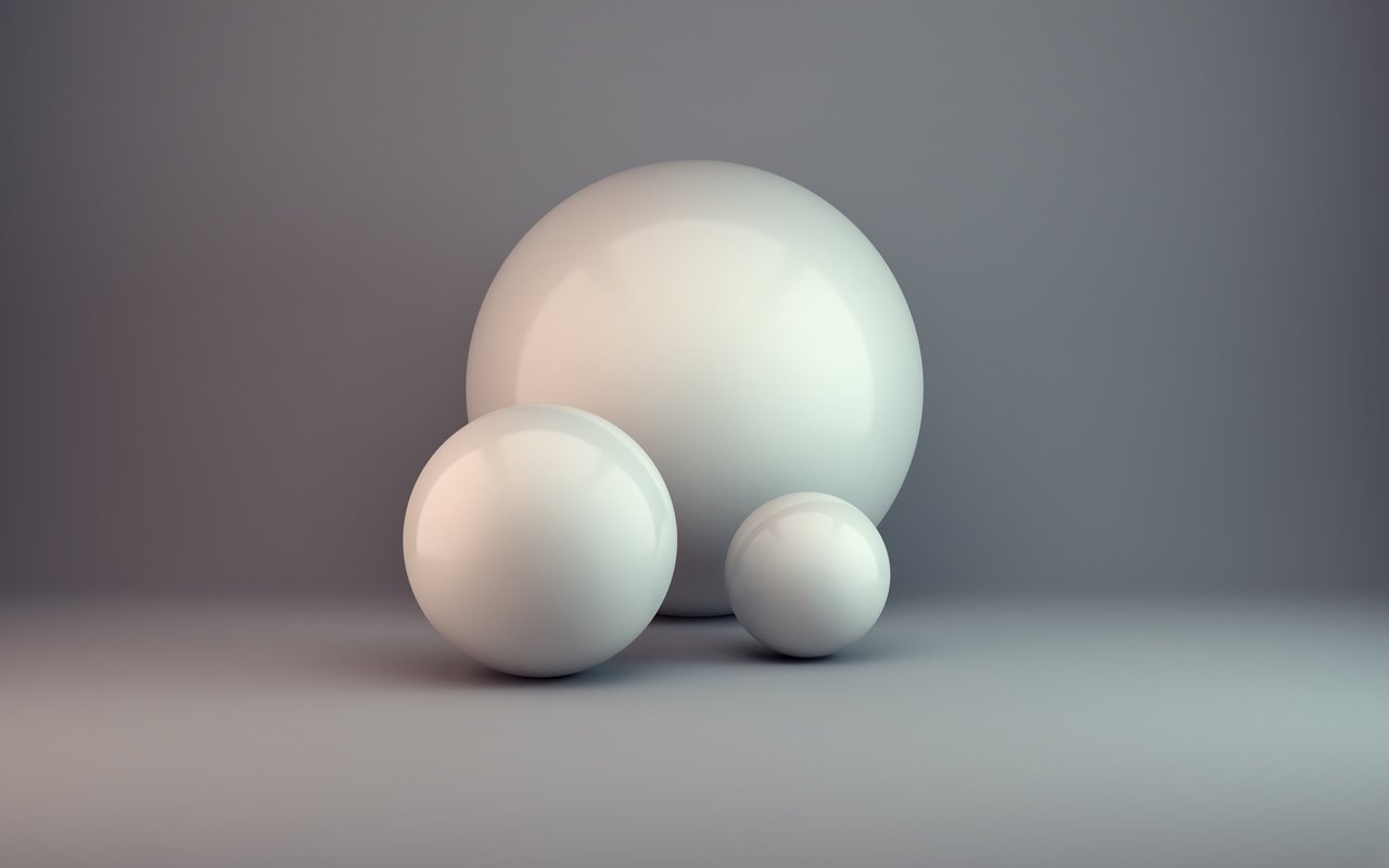 Обои шары, минимализм, рендеринг, 3d абстракция, condezine, balls, minimalism, rendering, 3d abstract разрешение 1920x1080 Загрузить
