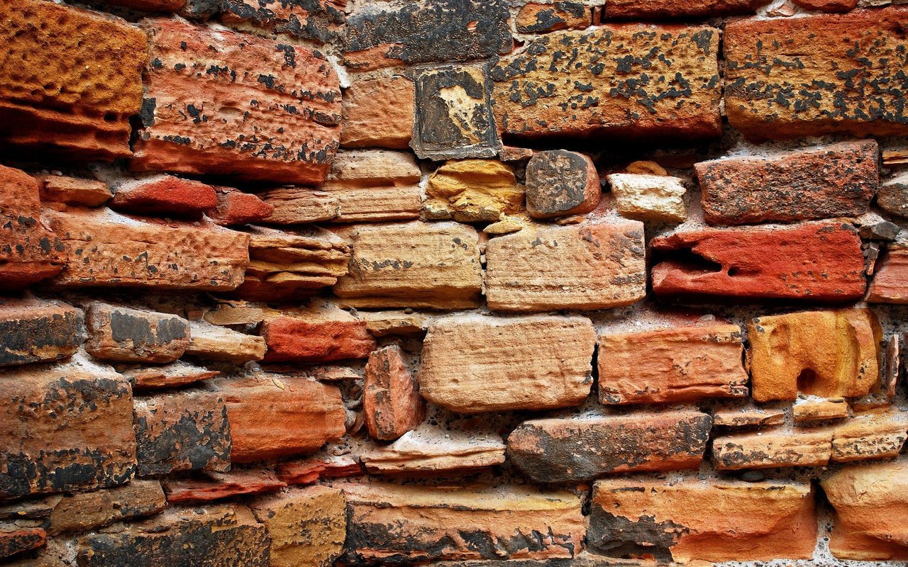 Обои текстура, цвет, стена, кирпич, кирпичи, кирпичная стена, texture, color, wall, brick, bricks, brick wall разрешение 1920x1200 Загрузить