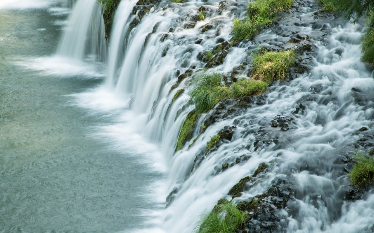 Обои природа, водопад, на природе, штат орегон, бьютт фолс, nature, waterfall, oregon, butte falls разрешение 5760x3589 Загрузить