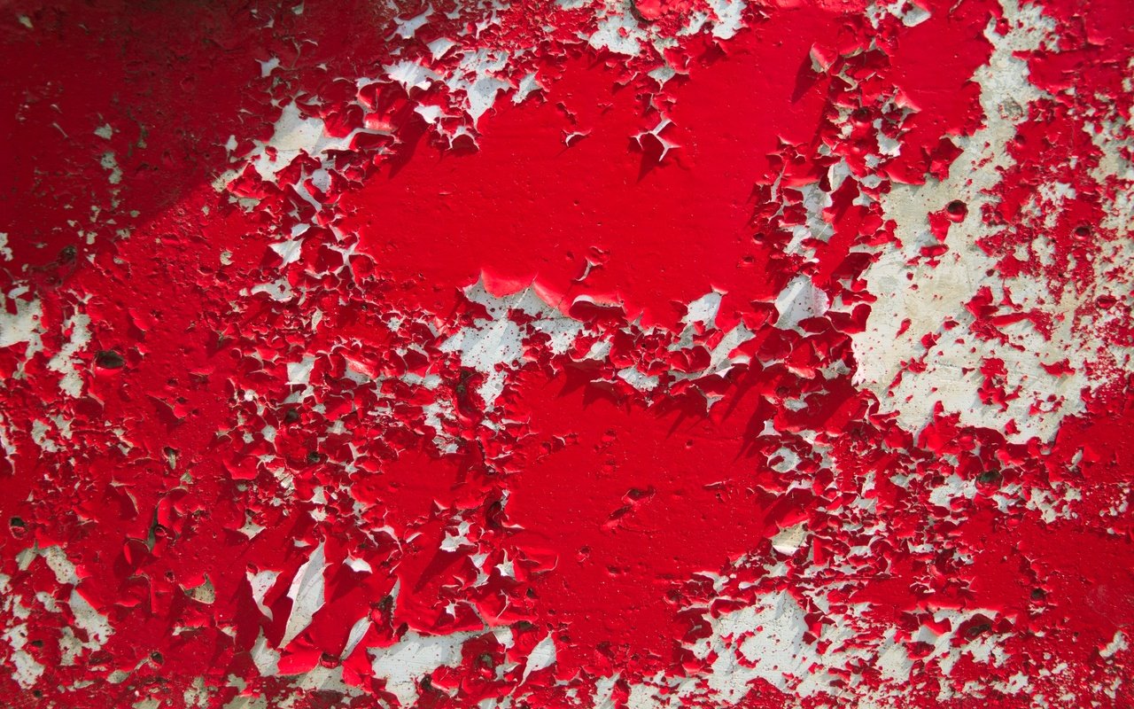 Обои текстура, фон, стена, красный, краска, облупившаяся краска, texture, background, wall, red, paint разрешение 2560x1704 Загрузить