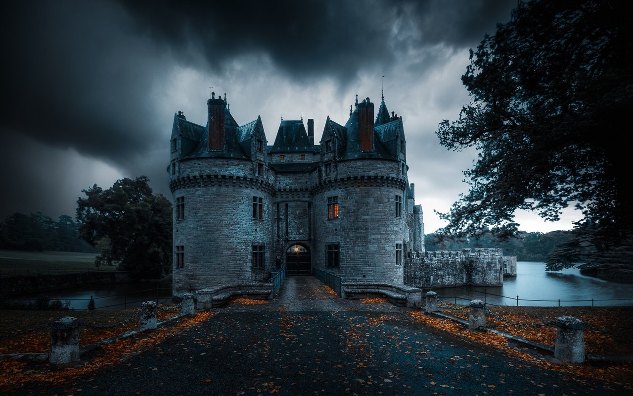 Обои замок, осень, франция, миссийак, castle, autumn, france, missillac разрешение 2048x1361 Загрузить