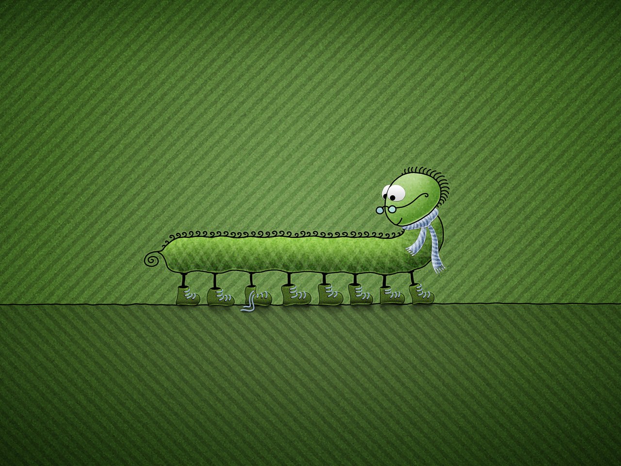 Обои зелёный, сороконожка, шнурок, green, centipede, lace разрешение 2560x1600 Загрузить