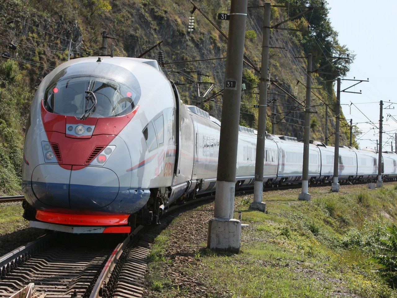 Обои сапсан поезд, sapsan train разрешение 2560x1600 Загрузить