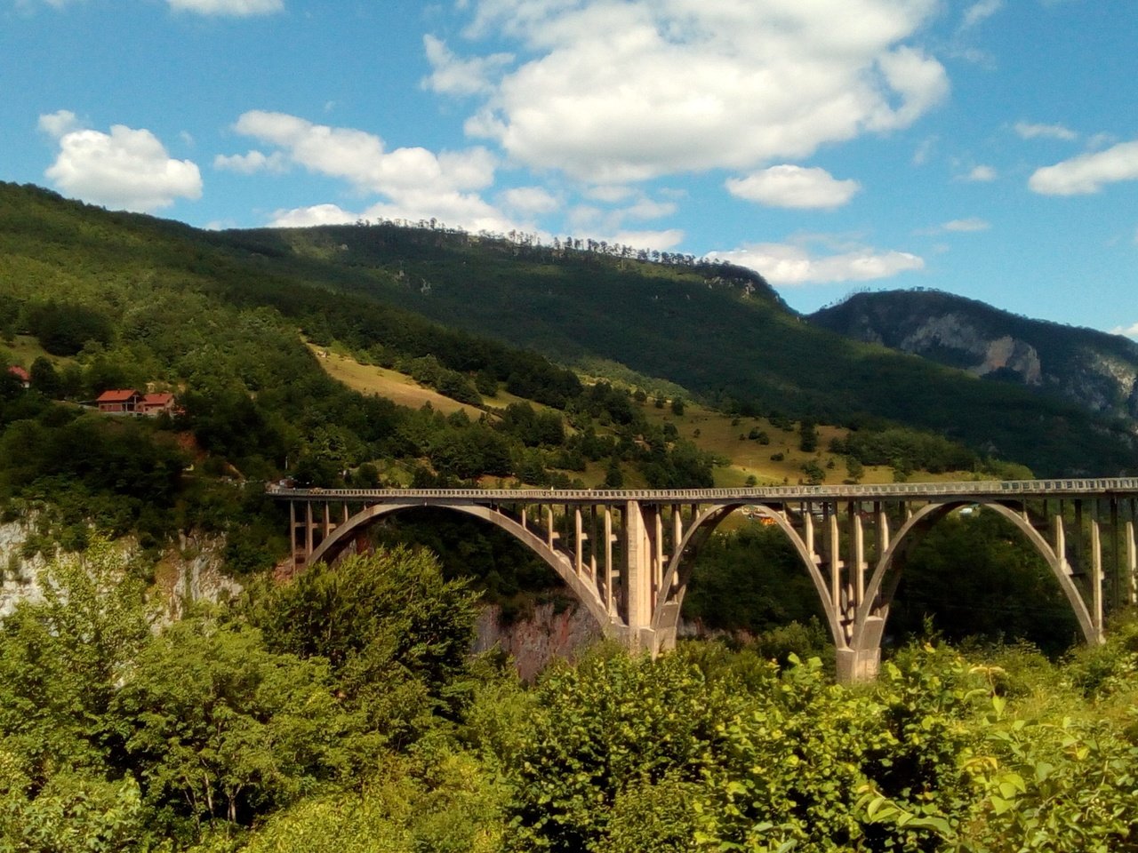 Обои облака, мост, каньон, черногория, clouds, bridge, canyon, montenegro разрешение 3840x2160 Загрузить