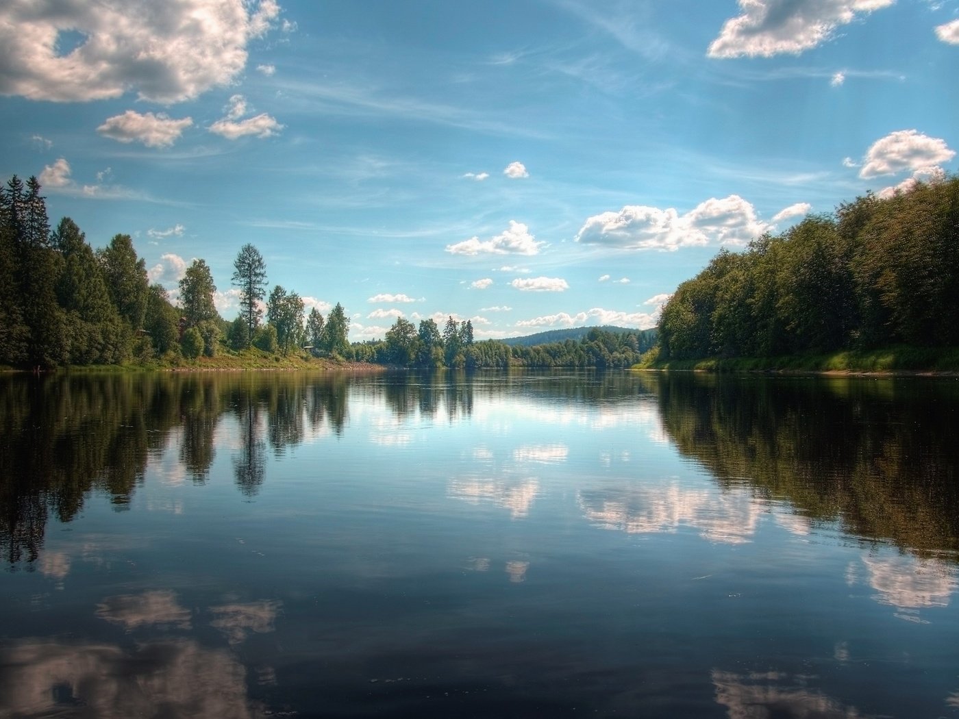 Обои деревья, озеро, отражение, trees, lake, reflection разрешение 2560x1600 Загрузить