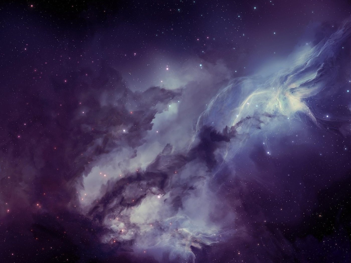 Обои огни, космос, звезды, туманность, материя, lights, space, stars, nebula, matter разрешение 2560x1440 Загрузить