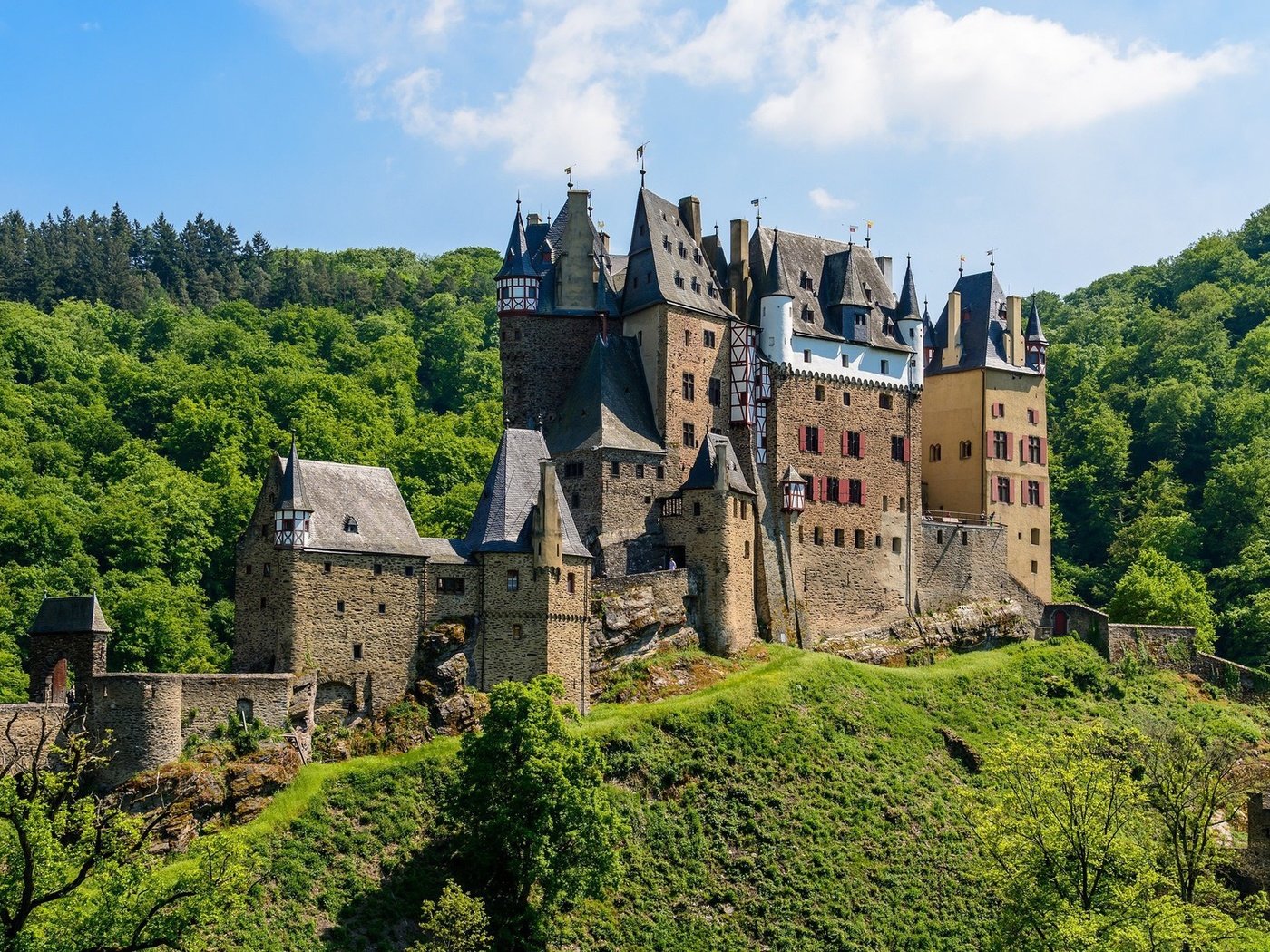 Обои природа, замок, германия, замок эльц, nature, castle, germany, eltz castle разрешение 1920x1200 Загрузить