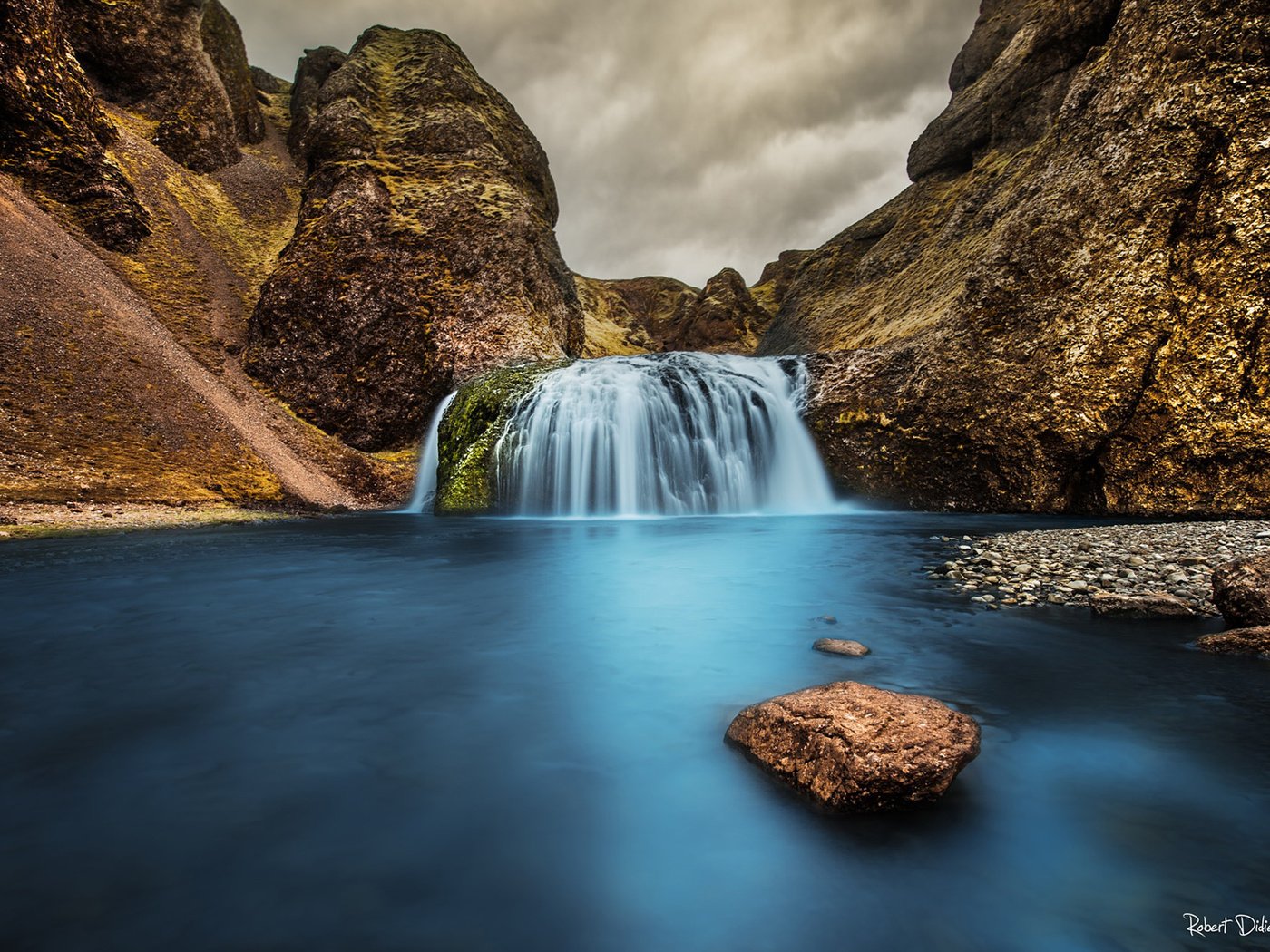 Обои река, горы, природа, водопад, river, mountains, nature, waterfall разр...