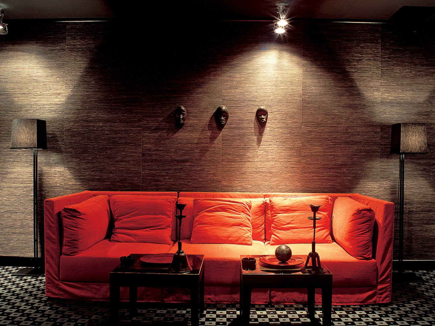 Обои стиль, интерьер, лампа, комната, диван, style, interior, lamp, room, sofa разрешение 1920x1200 Загрузить