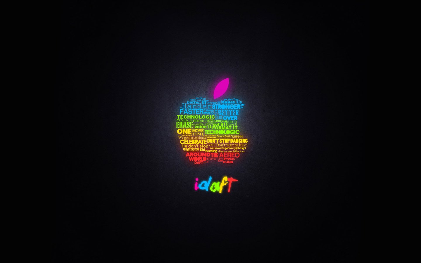 Обои свечение, яблоко, эппл, glow, apple разрешение 1920x1200 Загрузить