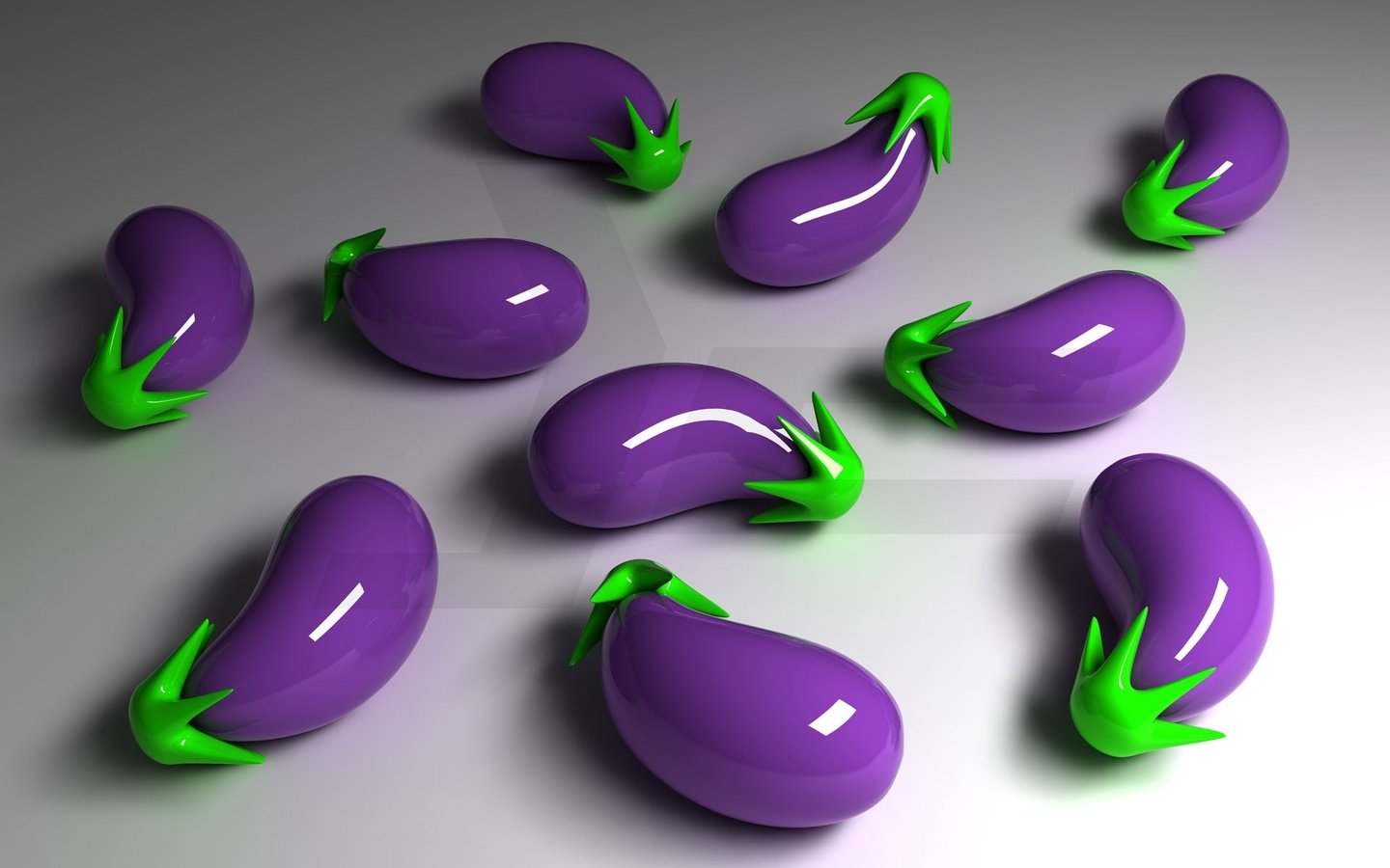 Обои отражение, фиолетовый, 3-d, баклажаны, reflection, purple, eggplant разрешение 1920x1200 Загрузить