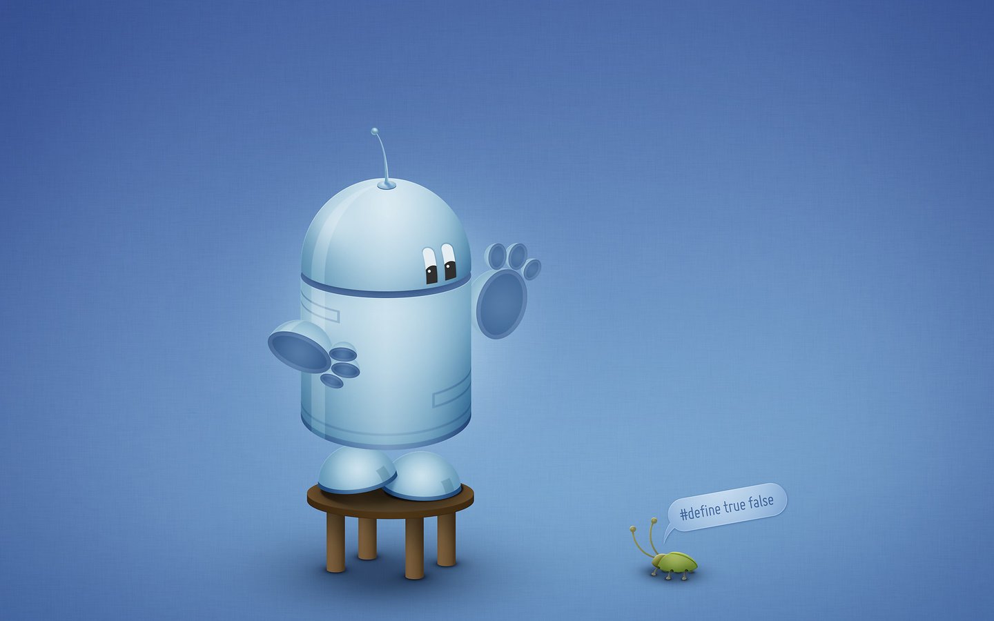 Обои синий, робот, андроид, андройд, баг, blue, robot, android, bug разрешение 1920x1440 Загрузить