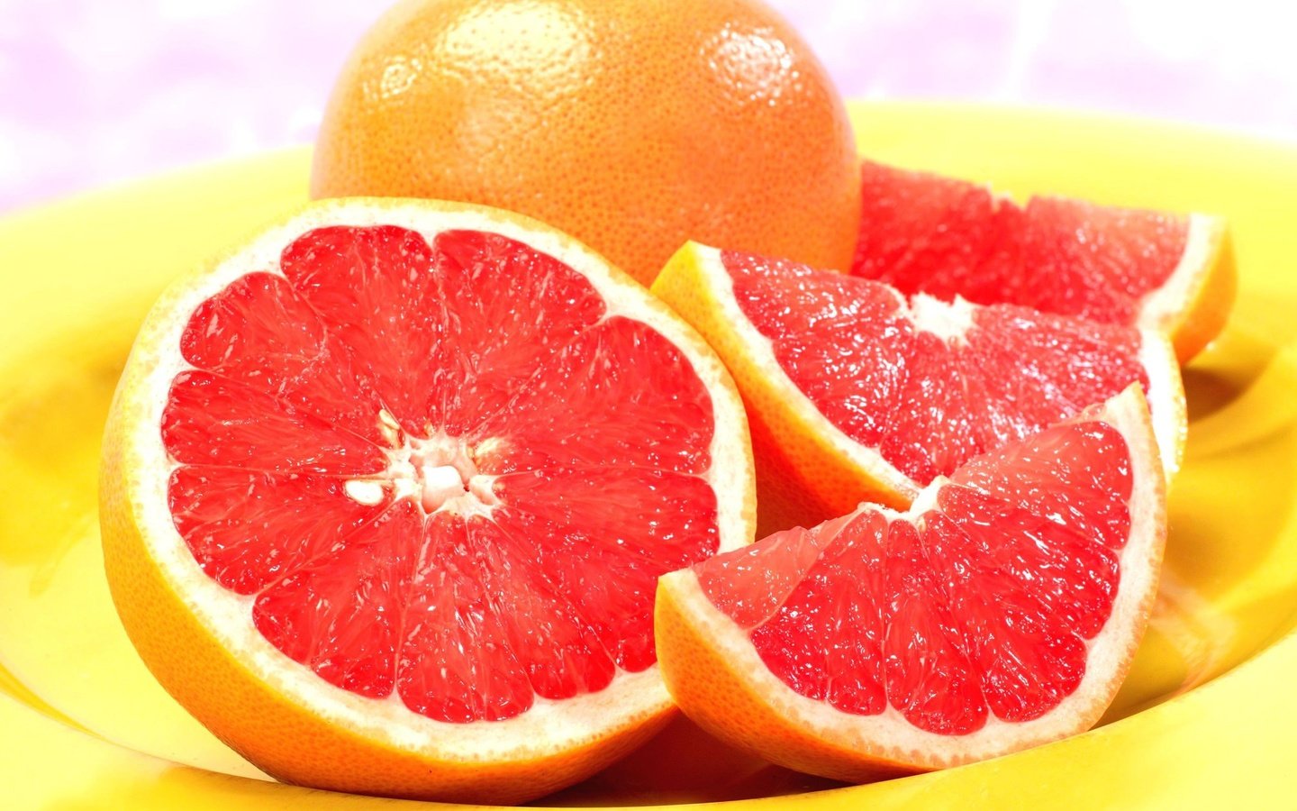 Обои фрукты, оранжевый, дольки, грейпфрут, цитрусовые, fruit, orange, slices, grapefruit, citrus разрешение 2560x1600 Загрузить
