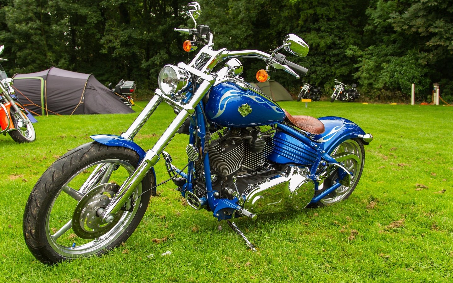 Обои синий, байк, harley davinson, blue, bike разрешение 2048x1346 Загрузить