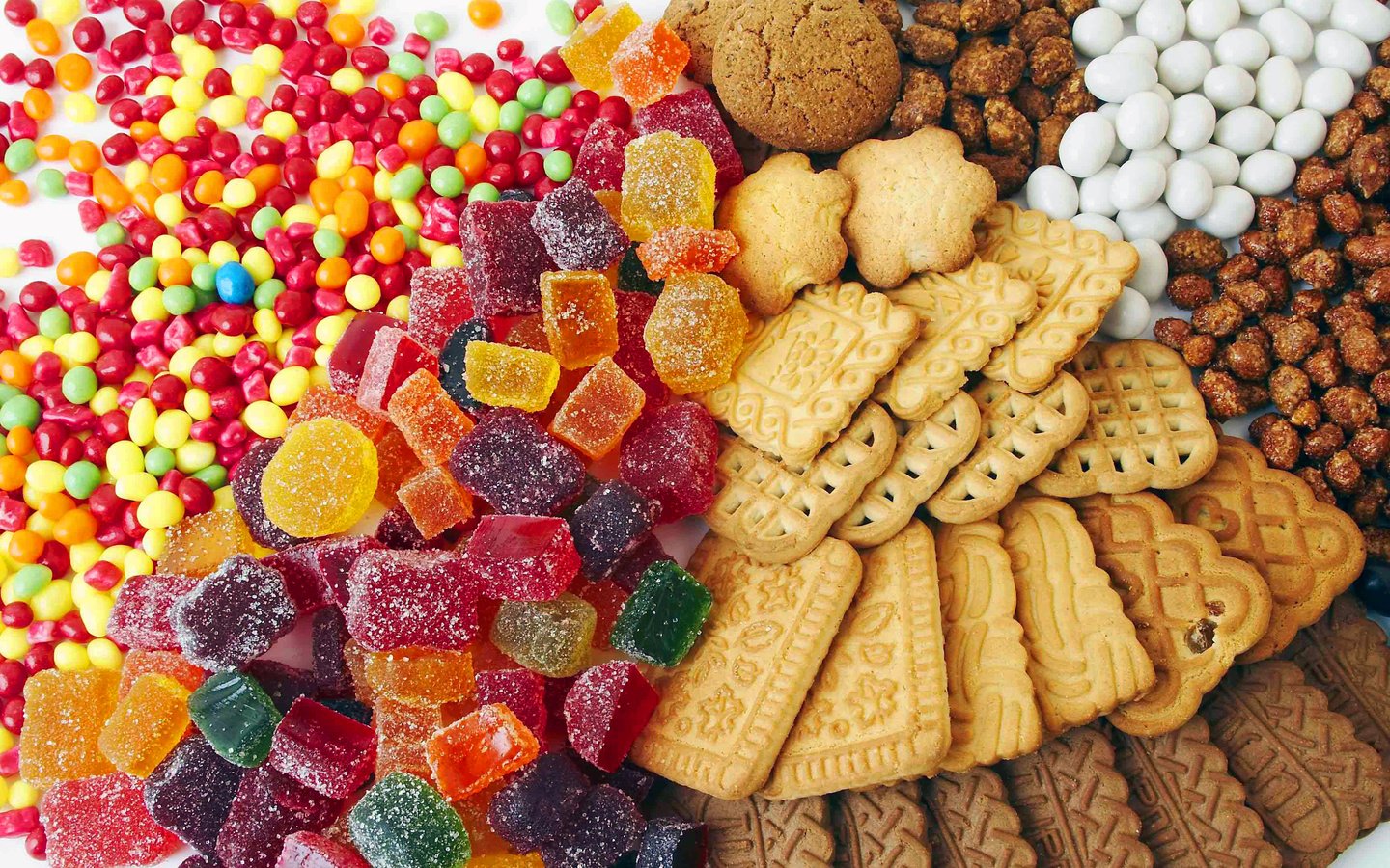 Обои цвета, конфеты, печенье, желе, сладкле, color, candy, cookies, jelly, slagle разрешение 3456x2296 Загрузить