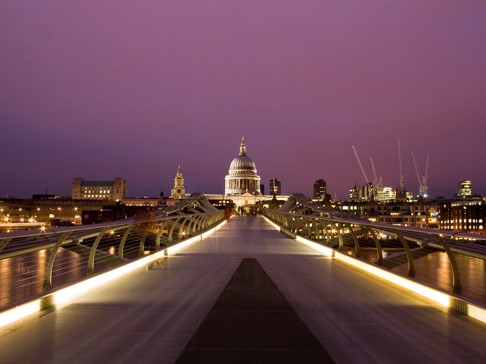 Обои мост, лондон, англия, millennium, saint, paul's, кафедральный, bridge, london, england, cathedral разрешение 1920x1200 Загрузить