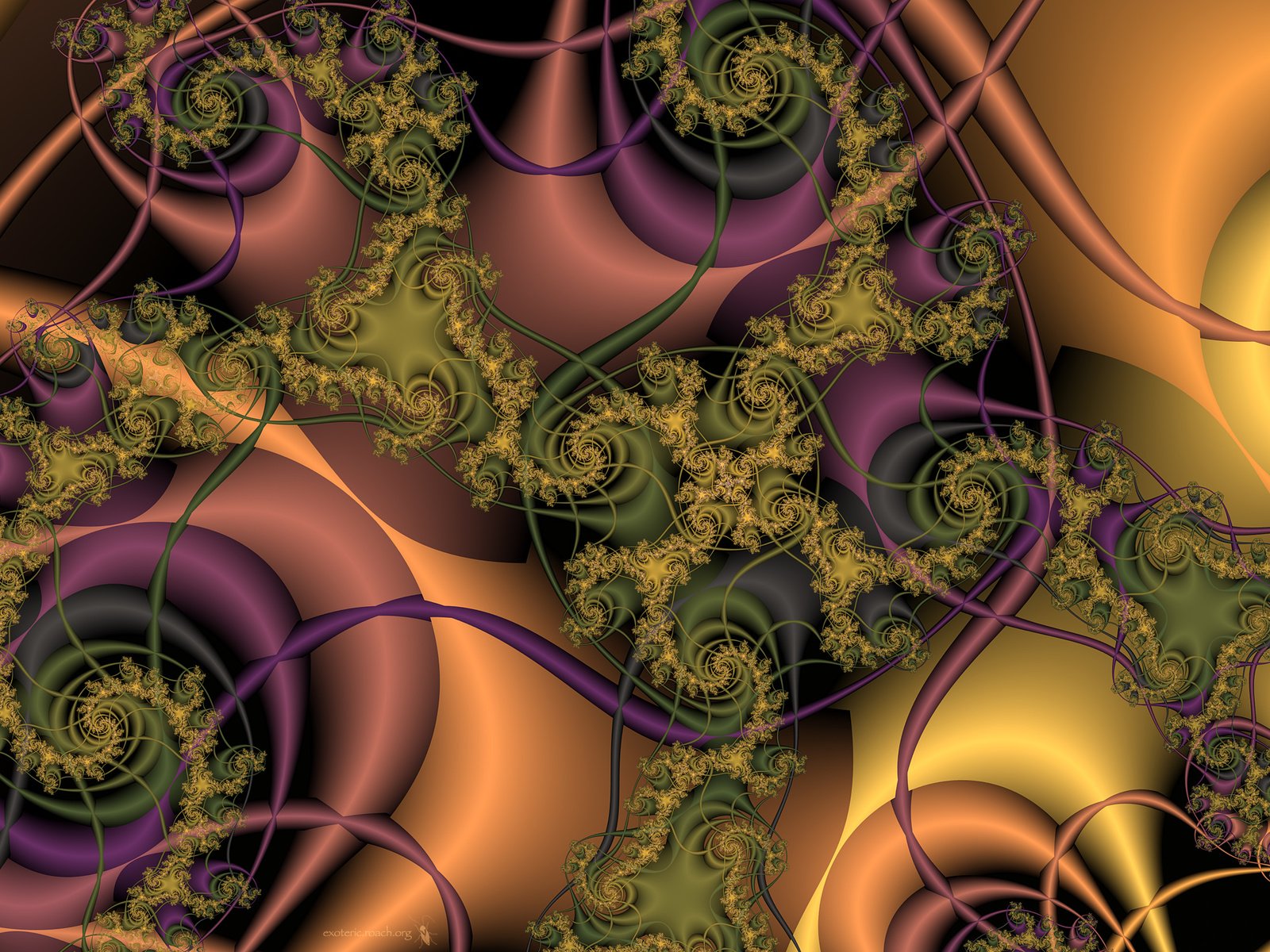 Обои абстракция, узор, фрактал, 3d графика, abstraction, pattern, fractal, 3d graphics разрешение 2560x1600 Загрузить