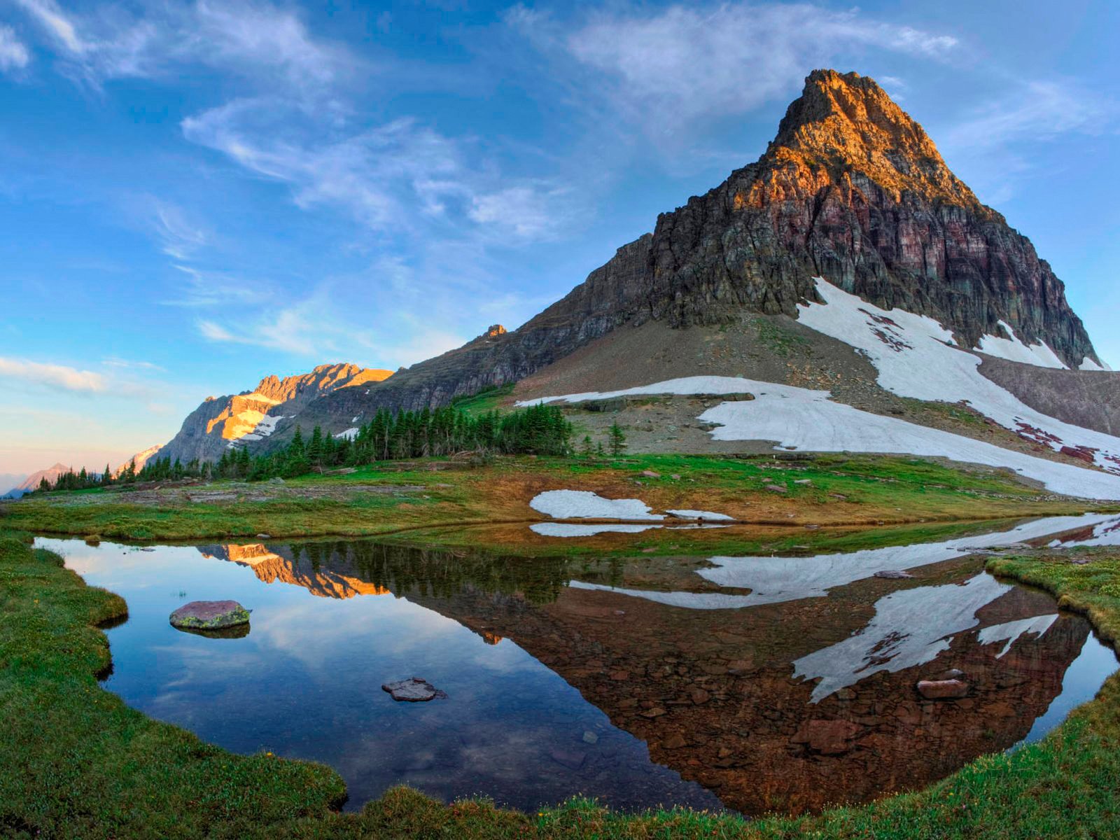 Обои озеро, горы, природа, отражение, lake, mountains, nature, reflection разрешение 1920x1200 Загрузить