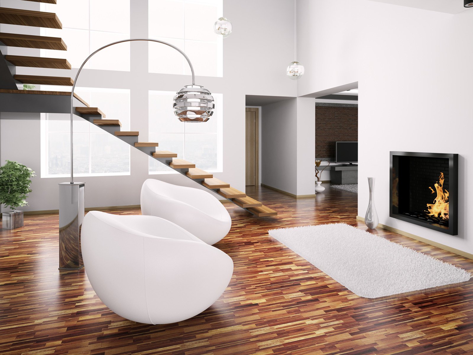 Обои интерьер, дизайн, гостиная, interior, design, living room разрешение 1920x1200 Загрузить