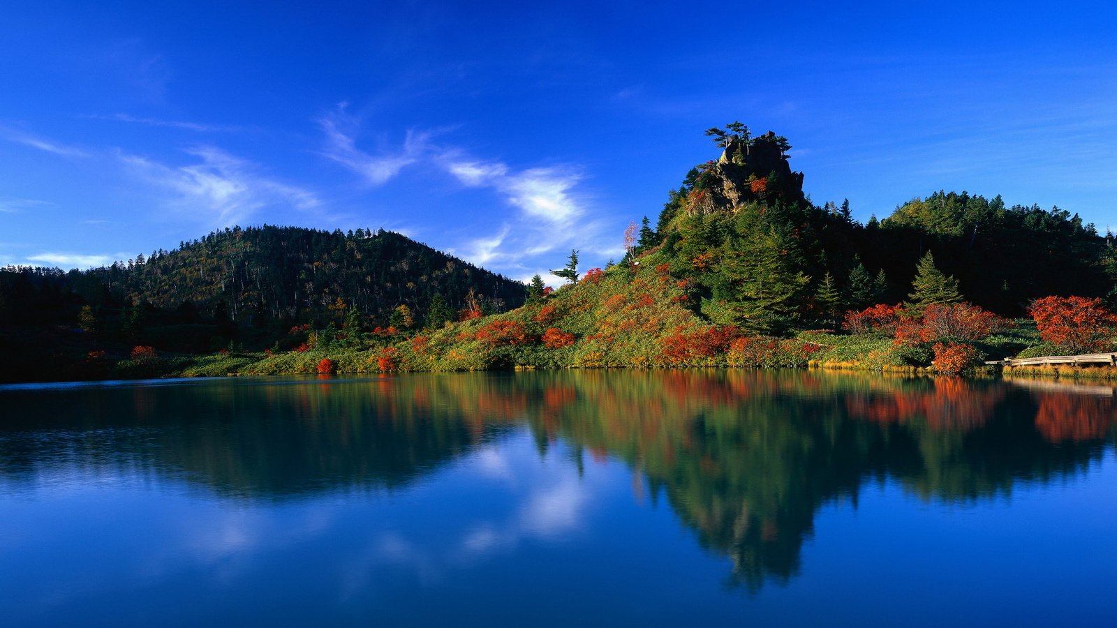 Обои вода, озеро, лес, отражение, япония, water, lake, forest, reflection, japan разрешение 1920x1200 Загрузить