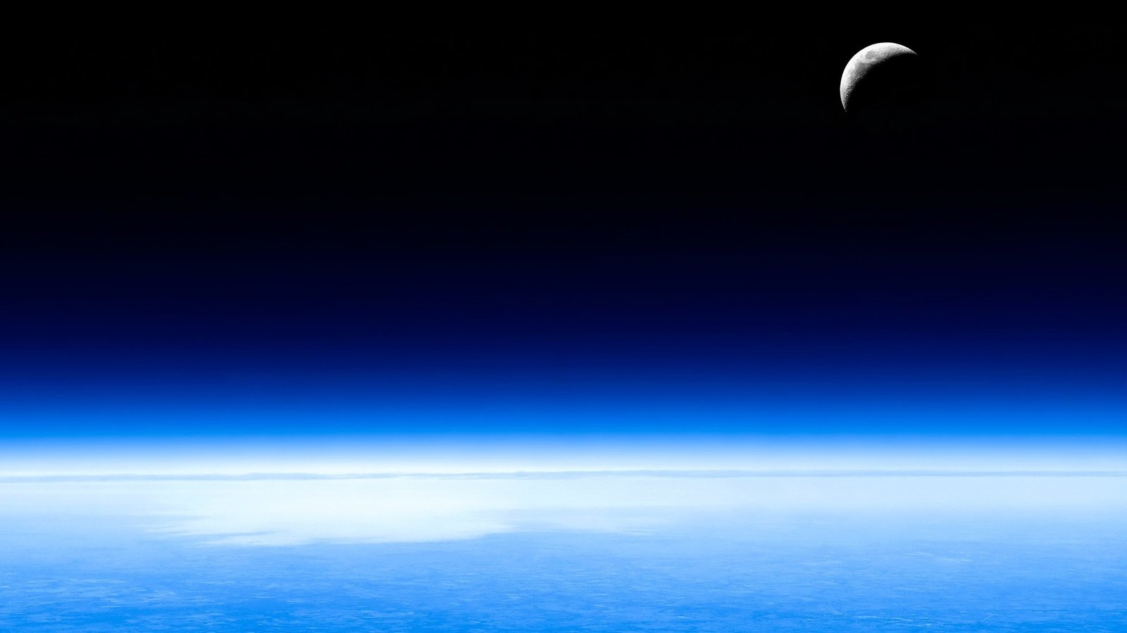 Обои небо, луна, атмосфера, the sky, the moon, the atmosphere разрешение 2560x1600 Загрузить