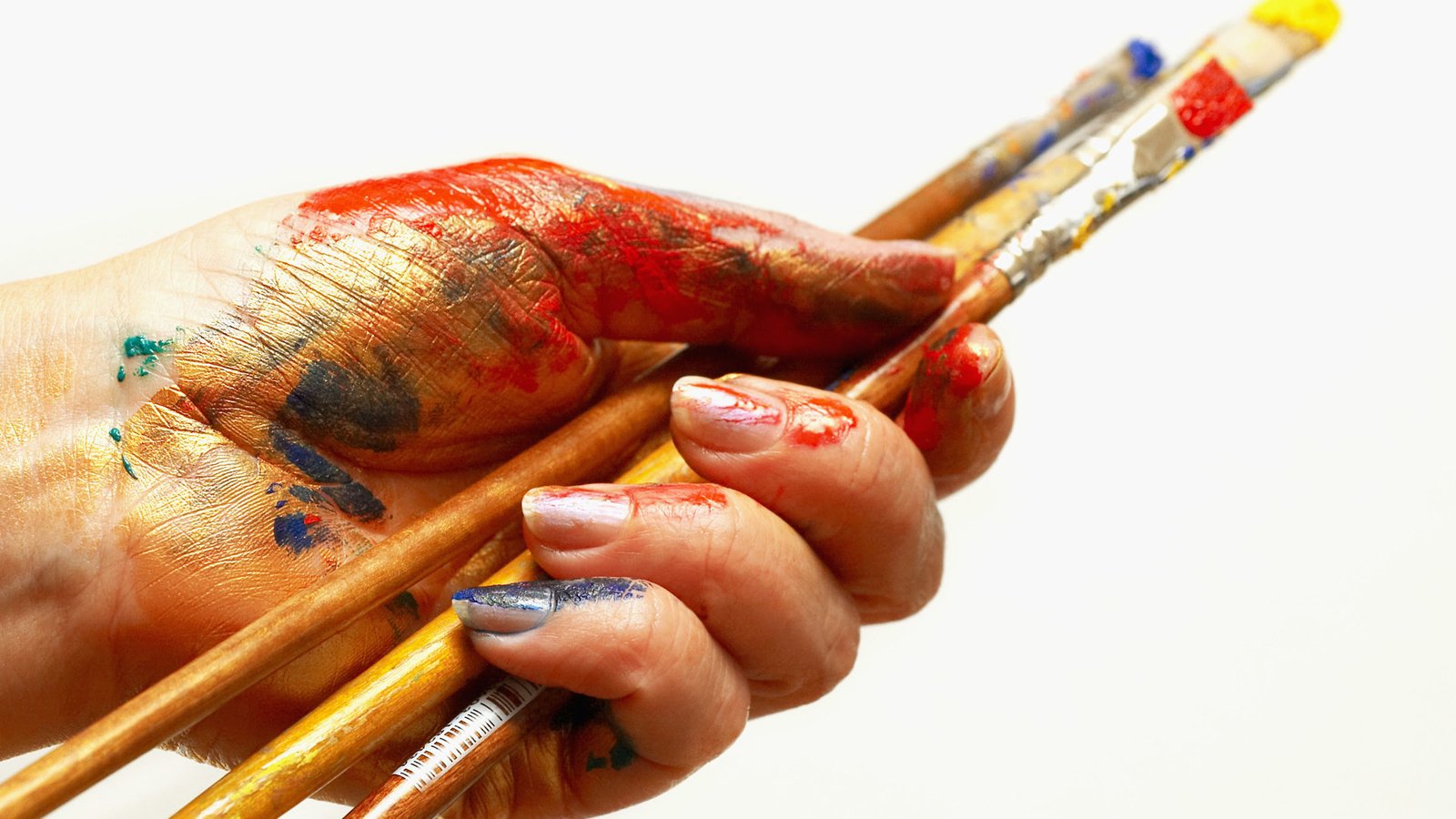 Обои рука, краски, кисточки, изобразительное искусство, hand, paint, brush, fine art разрешение 1920x1200 Загрузить